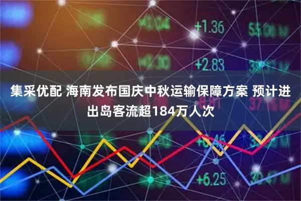 集采优配 海南发布国庆中秋运输保障方案 预计进出岛客流超184万人次