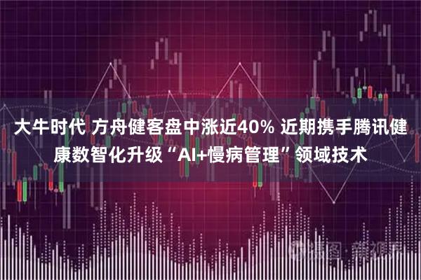 大牛时代 方舟健客盘中涨近40% 近期携手腾讯健康数智化升级“AI+慢病管理”领域技术